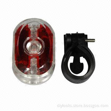 5 LED Bike Flash Rear Light, Red & Blue Light, Different Flashing Modes